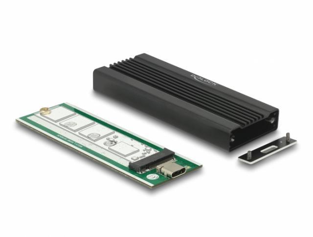 Външно чекмедже Delock, За M.2 NVMe PCIe SSD, USB-C 3.2 Gen 2, 10 Gbps