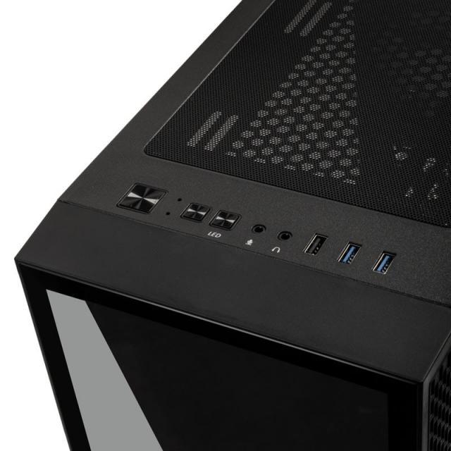Кутия Kolink Void Rift RGB TG, Midi-Tower, Black Window, ATX, Черна