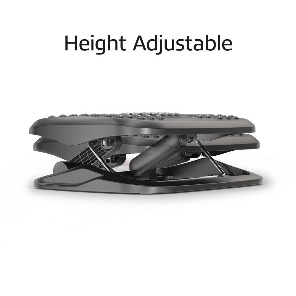 ACT Ергономична регулируема поставка за крака с масажни ролки