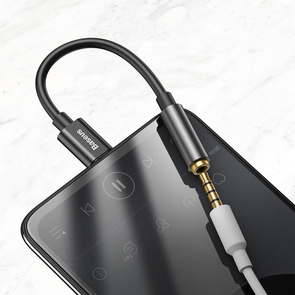 Адаптер Baseus CATL54-01, USB-C/3.5mm, черен