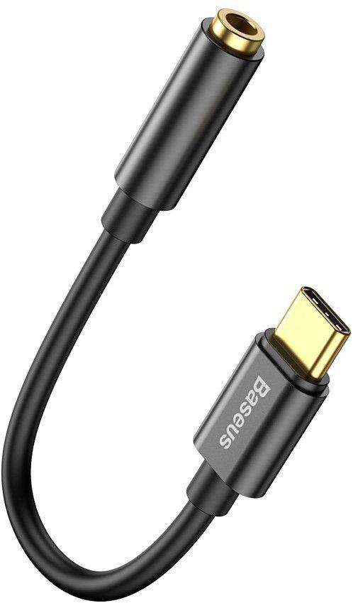 Адаптер Baseus CATL54-01, USB-C/3.5mm, черен