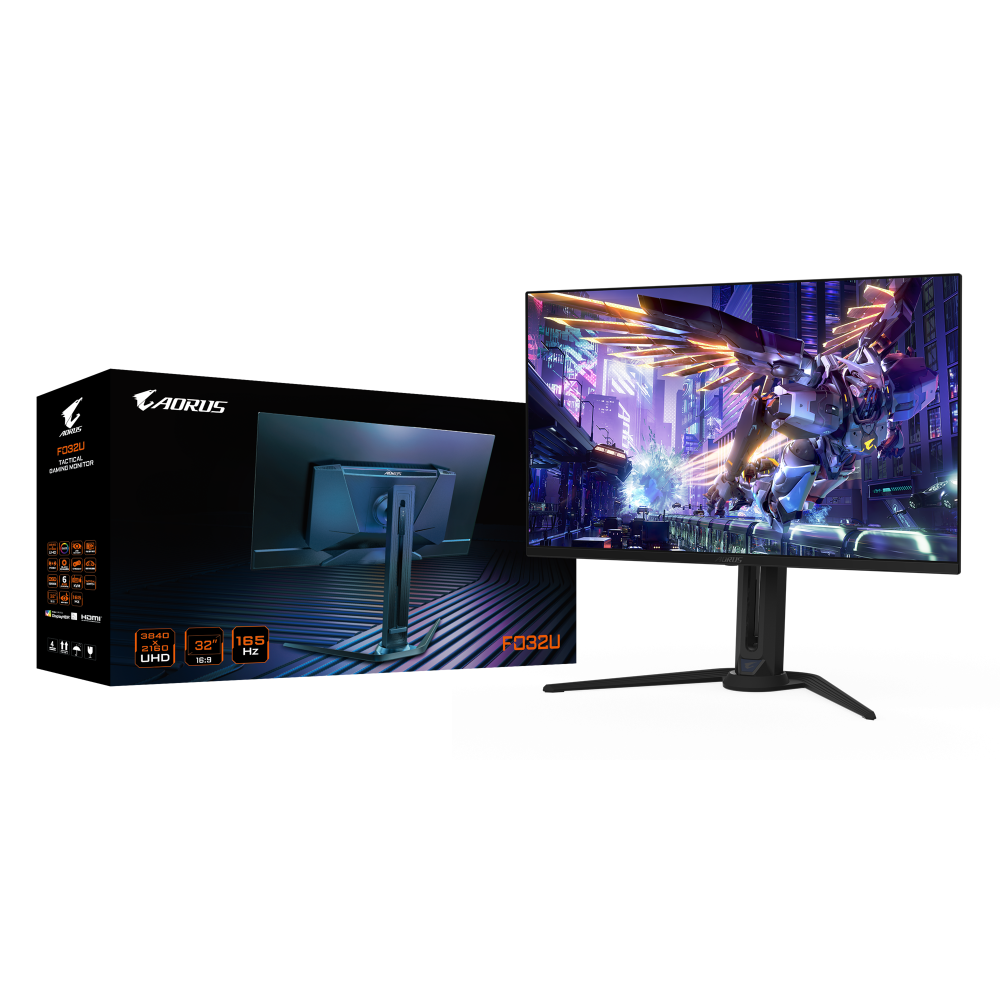 Монитор GIGABYTE AORUS FO32U - 31.5" QD-OLED 4K UHD, 165Hz, 0.03ms
