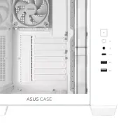 Кутия ASUS A32 PLUS Tempered Glass + 4 ARGB Вентилатора - White