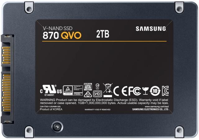 SSD SAMSUNG 870 QVO, 2TB, SATA III, 2.5 inch, MZ-77Q2T0BW