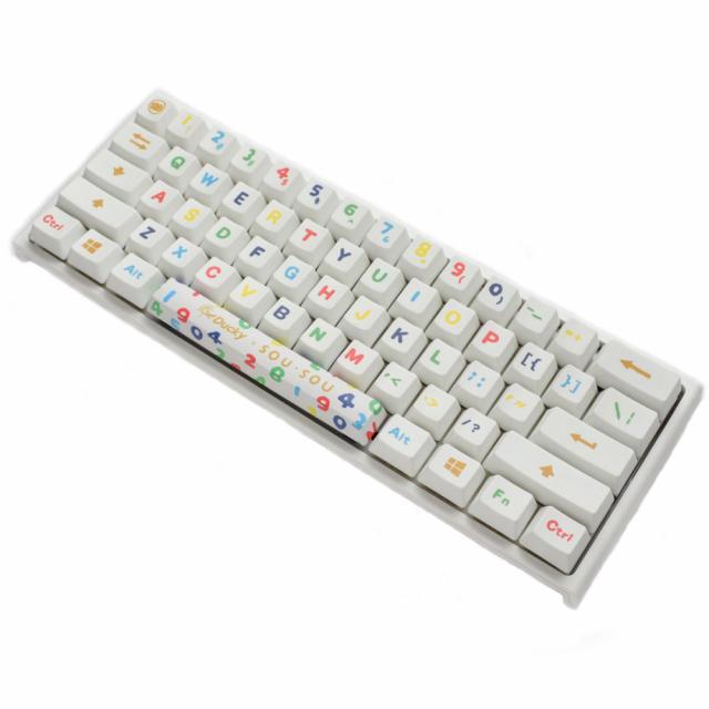 Геймърска механична клавиатура Ducky x SOU SOU One 2 Mini White RGB, Cherry MX Silver