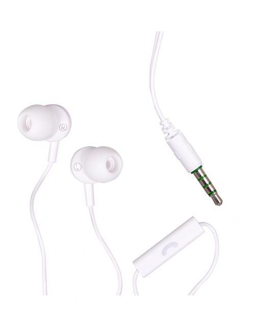 Слушалки с микрофон MAXELL EB-875 Ear BUDS, тапи, бели