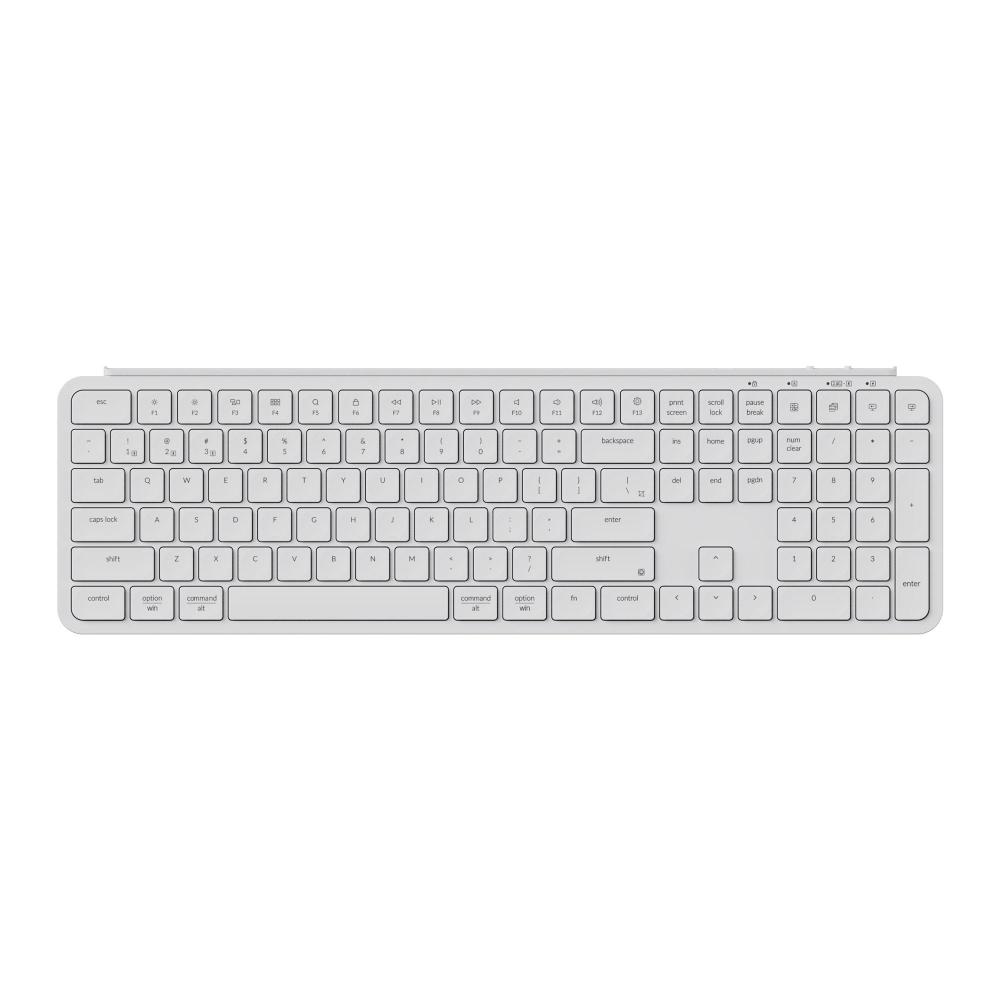 Безжична клавиатура Keychron B6 Pro Ultra-Slim - Ivory White