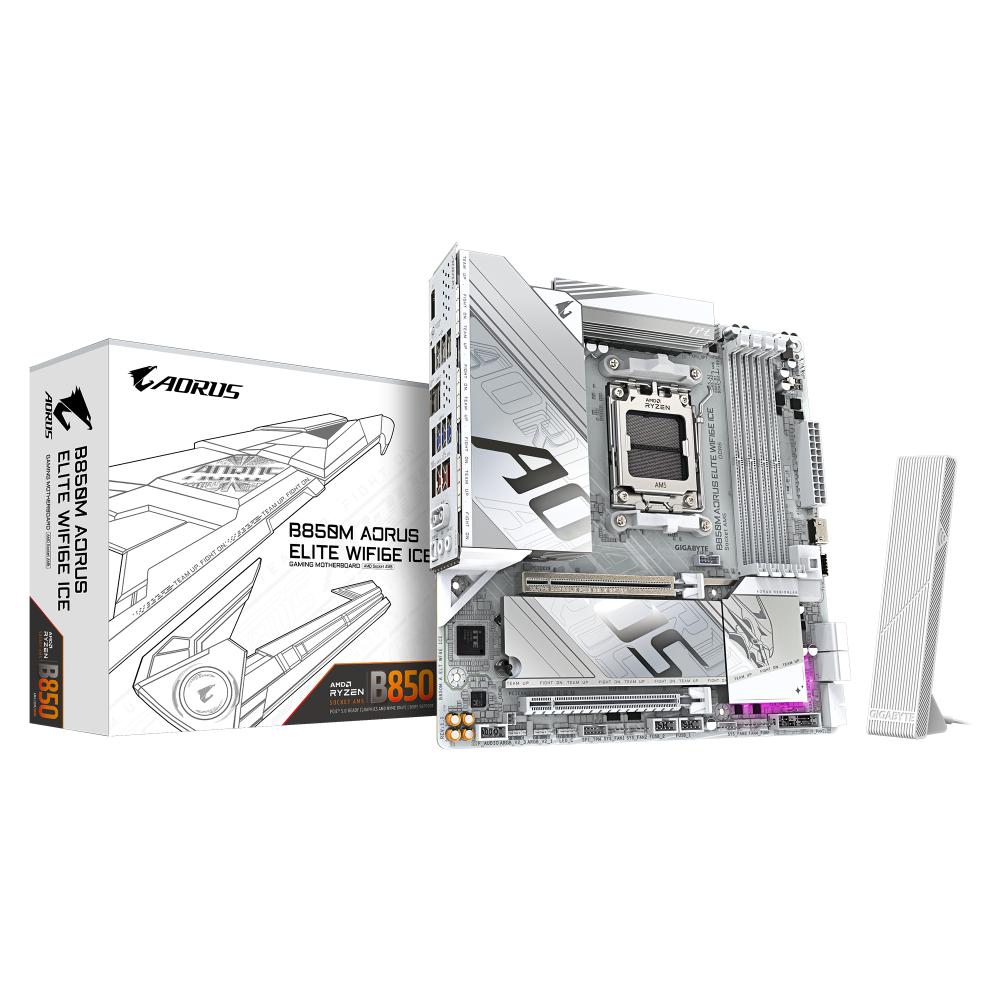 Дънна платка GIGABYTE B850M AORUS ELITE WIF6E ICE socket AM5