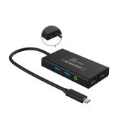 Кепчър j5create JVA01, HDMI - HDMI, USB-C хъб, Черен