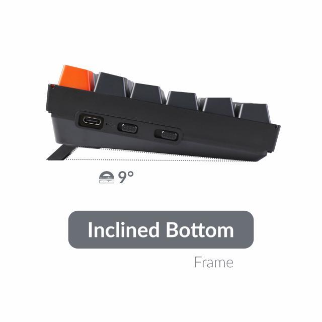 Геймърска механична клавиатура Keychron K4 Hot-Swappable Full-Size Gateron Blue Switch RGB Backlight, Aluminium Frame