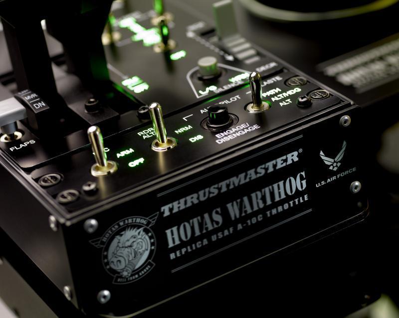 Джойстик и контролен панел,  авиосимулатор Thrustmaster HOTAS Warthog  за PC, Черен