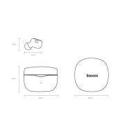 Безжични слушалки Baseus Encok WM01 TWS Bluetooth 5.3 NGTW240002 - бели