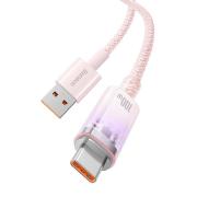 Кабел Baseus Explorer USB към USB-C 100W 2м CATS010504 - розов