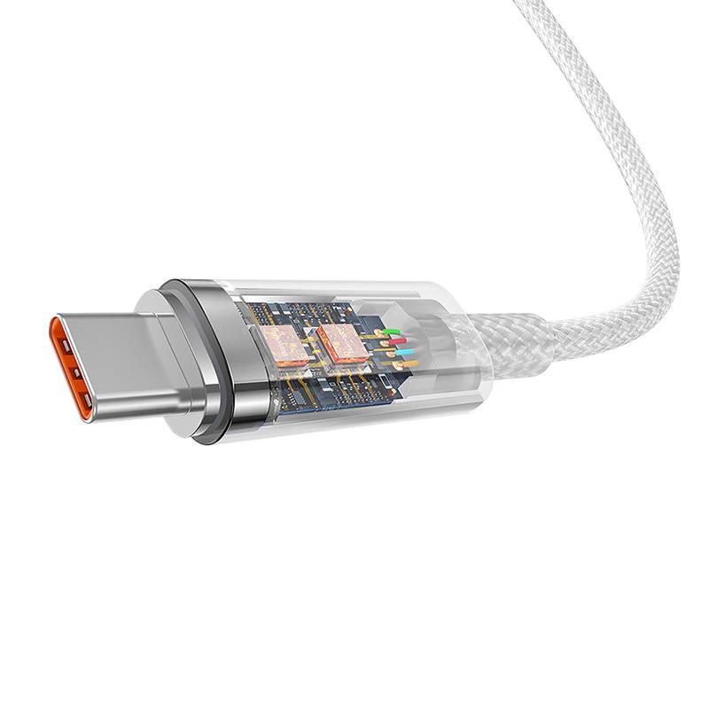 Кабел Baseus Explorer USB към USB-C 100W 1м CATS010402 - бял