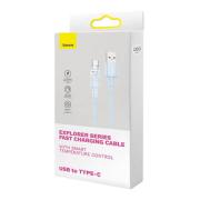 Кабел Baseus Explorer USB към USB-C 100W 1м CATS010403 - син