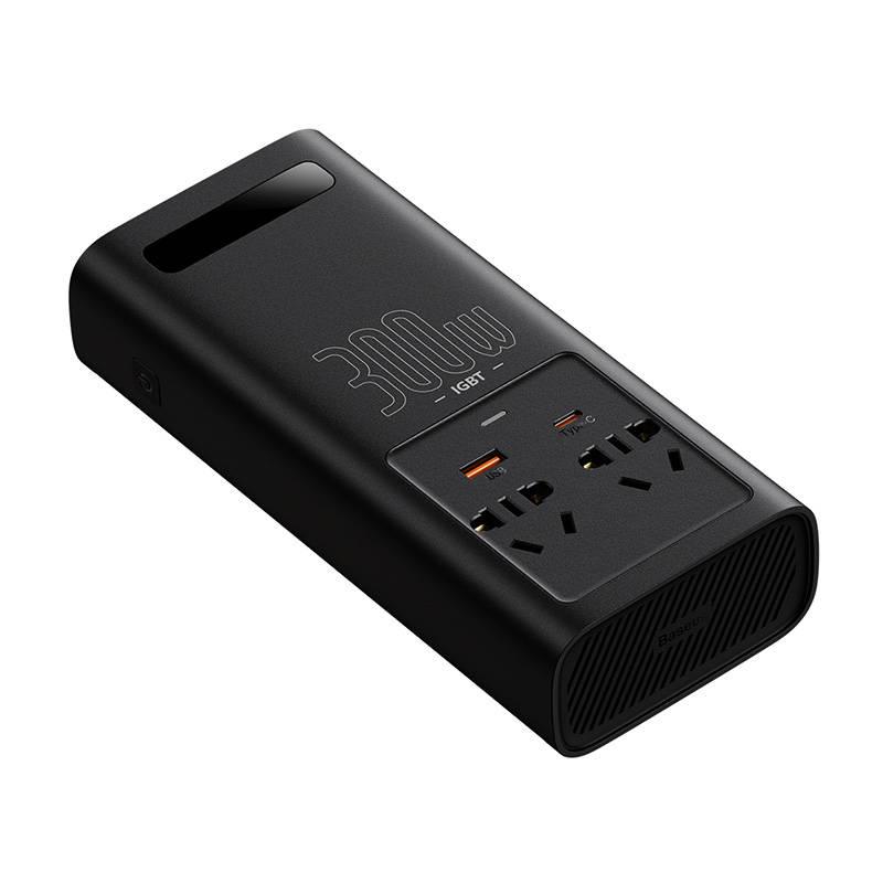 Baseus захранващ инвертор 300W 220V (CN / EU Plug) CGNB010101 - черен