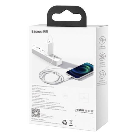 Кабел Baseus Superior USB Type C към Lightning 20W 2м CATLYS-C02 - бял