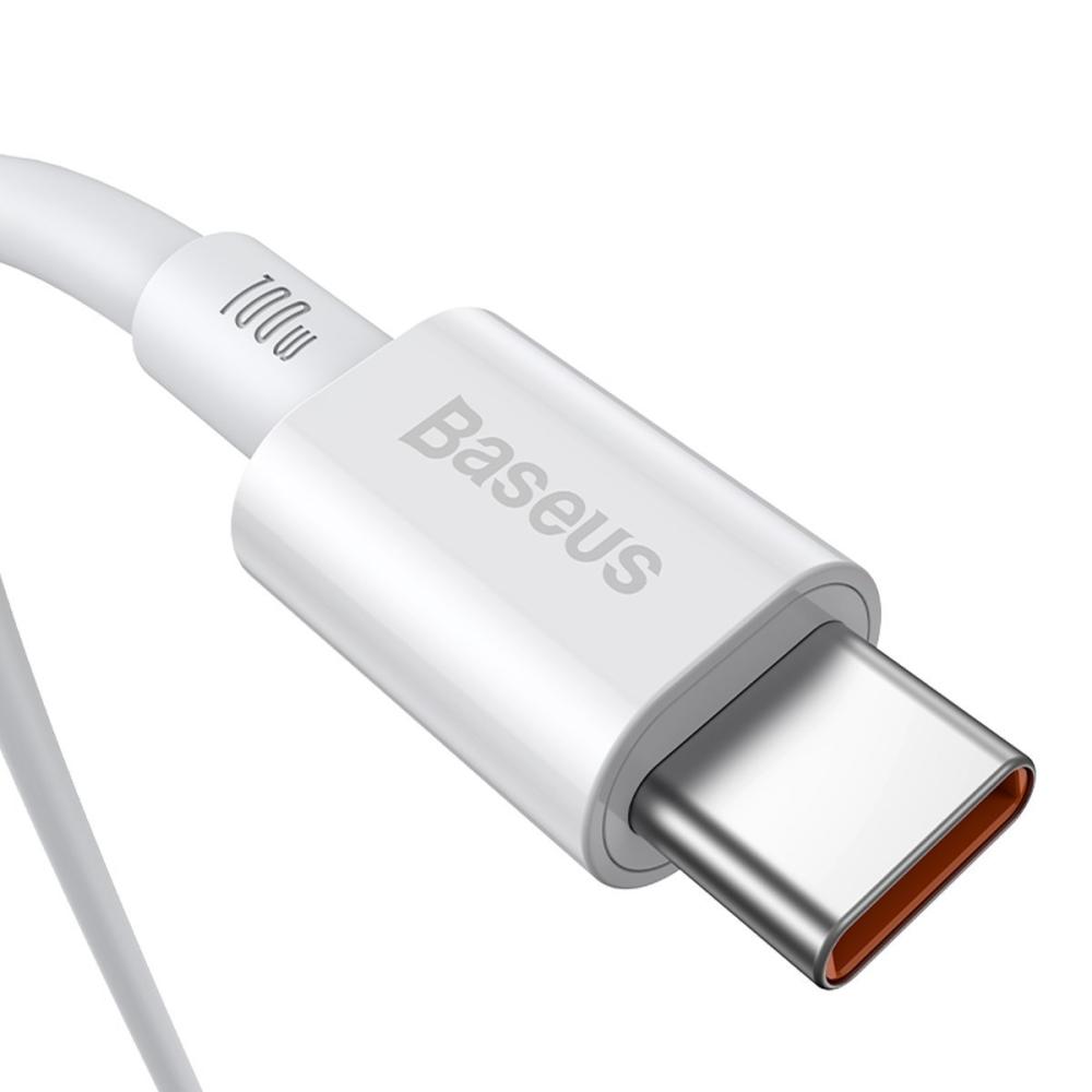 Кабел Baseus Superior USB Type-C към Type-C, PD 2.0 100W, 1м, CATYS-B02 - бял