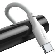 Кабел Baseus TZCATZJ-02 USB-A към USB-C за бързо зареждане 2 броя, 40W, 5A, 1.5м, бял