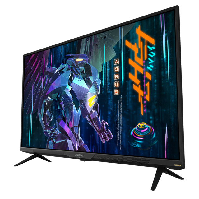 Геймърски монитор Gigabyte AORUS FV43U-EK, 43" UHD 4K, VA,144Hz 1ms, HDR1000, RGB Fusion 2.0