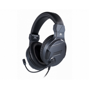 Геймърски слушалки Nacon Bigben PS4 Official Headset V3 Titanium, Микрофон, Сив