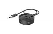 USB хъб A4tech HUB-20, 4 портов, USB 2.0, 480 Mbit/s, Черен