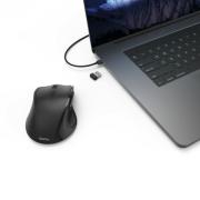 Безжична оптична мишка HAMA Riano 182645, Лява ръка, USB, Черен