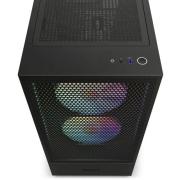 Кутия NZXT H5 Flow RGB Matte Black, Mid-Tower