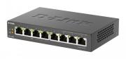 Суич D-Link DGS-1008P, 4x PoE + 4 x стандартни, 10/100/1000, Gigabit, 