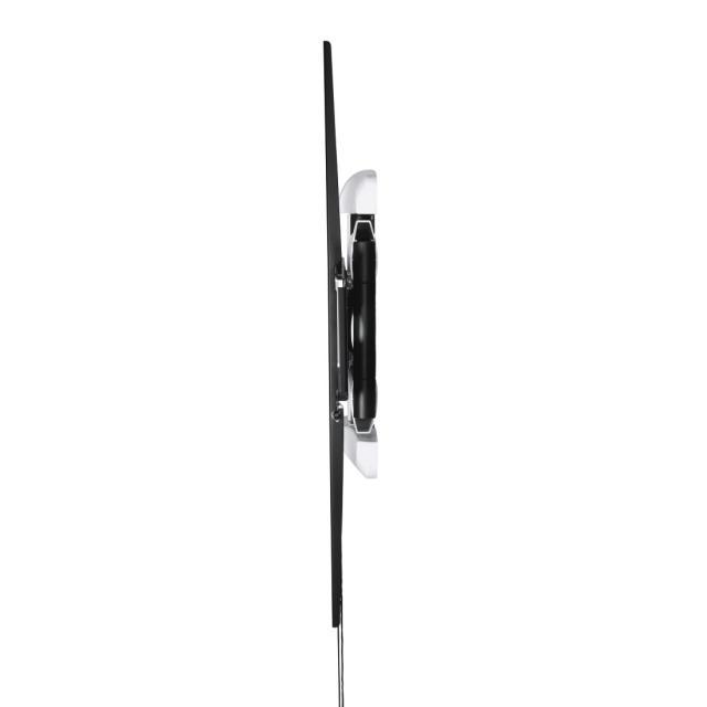 Стенна стойка за TV HAMA, Регулируема, 46"-90", до 75 кг, Черен/Бял