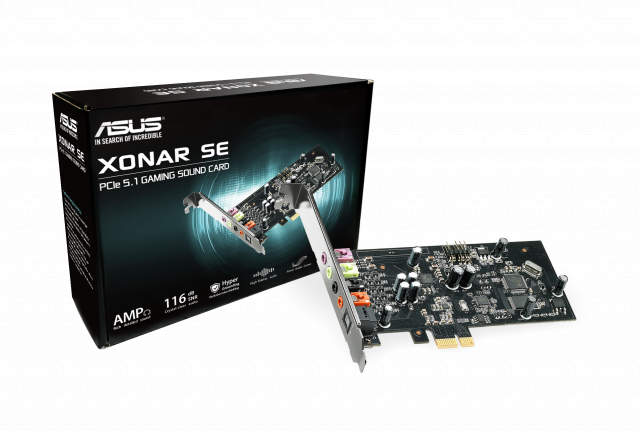 Звукова карта ASUS Xonar SE 5.1, Gaming Audio, PCIe