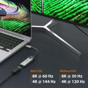 Адаптер j5create JCA157, USB-C мъжко - 8K HDMI 2.1 женско