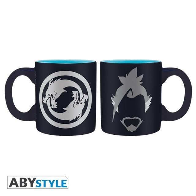Комплект чаши ABYSTYLE OVERWATCH 2Hanzo and Genji, Espresso, Черен/Бял