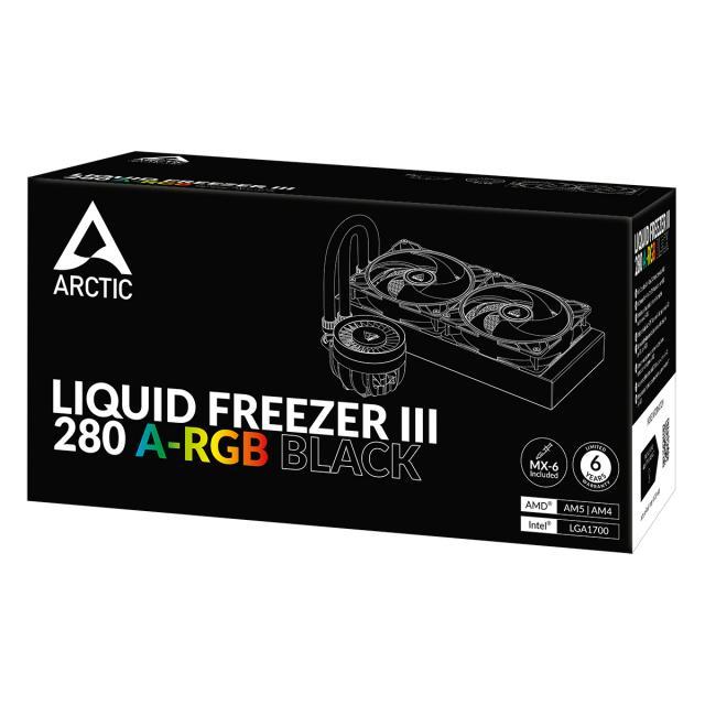 Охладител за процесор Arctic Liquid Freezer III 280 Black A-RGB, ACFRE00135A