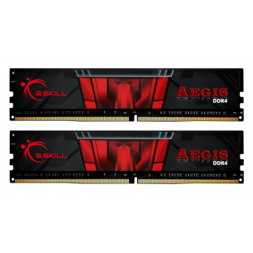 Памет G.SKILL Aegis 16GB(2x8GB) DDR4 PC4-21333 2666MHz CL19 F4-2666C19D-16GIS