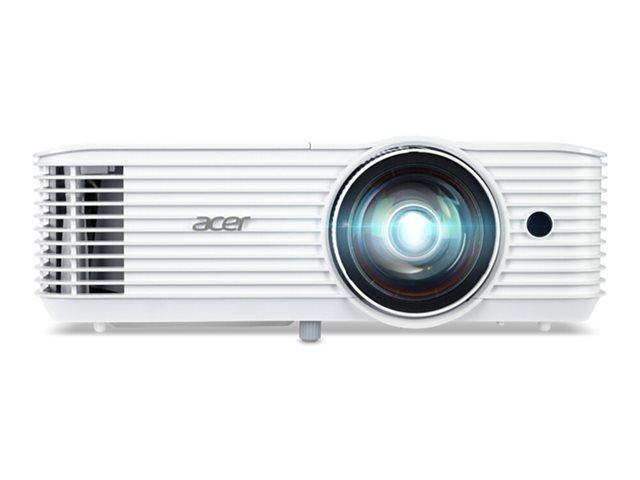 ACER S1386WH short throw DLP projector WXGA 1280x800 3600ANSI 2880 Eco 20000:1 32dB 24dB Eco HDMI MHL D-Sub Composite Audio