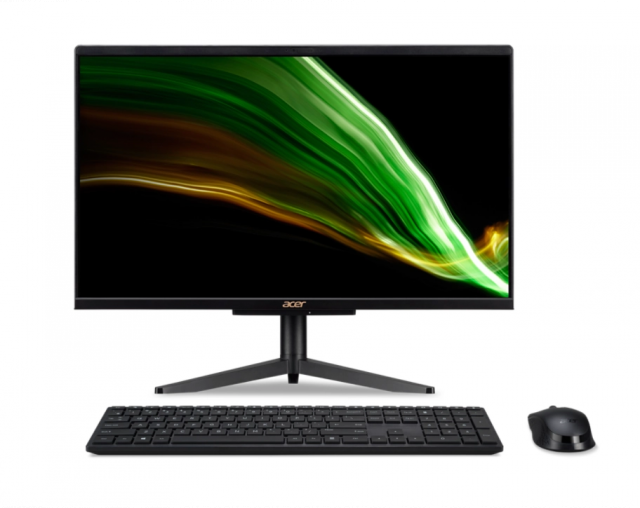 Kомпютър Acer Aspire C22-1600 All-in-One, Intel Pentium Silver N6005, 21.5", 8GB RAM, 256GB SSD, NO OS