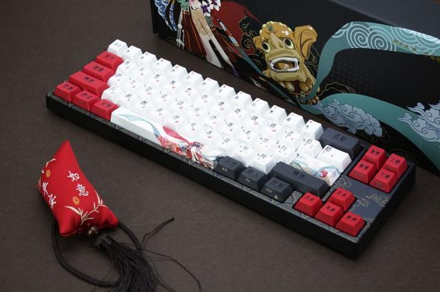 Геймърскa механична клавиатура Ducky x Varmilo Miya Beijing Opera 65%, Cherry MX Red