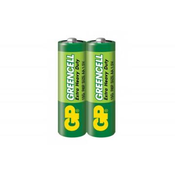 Цинк карбонова батерия GP R6  GREENCELL 15G-S2 /2 бр. в опаковка/ shrink 1.5V