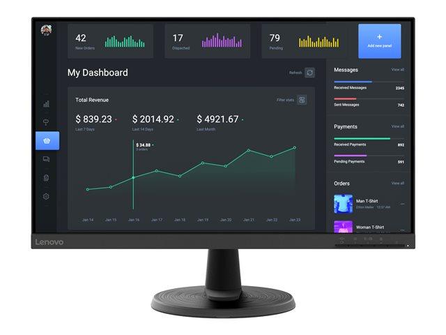 LENOVO D24-40 23.8inch 16:9 1920x1080 75Hz 3000:1 3M:1 250cd/m2 4ms 1xHDMI 1xVGA NTSC