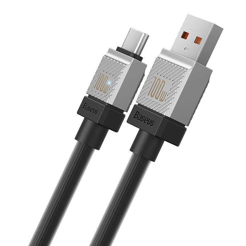 Кабел  Baseus CoolPlay USB към USB-C 100W 2м CAKW000701 - черен