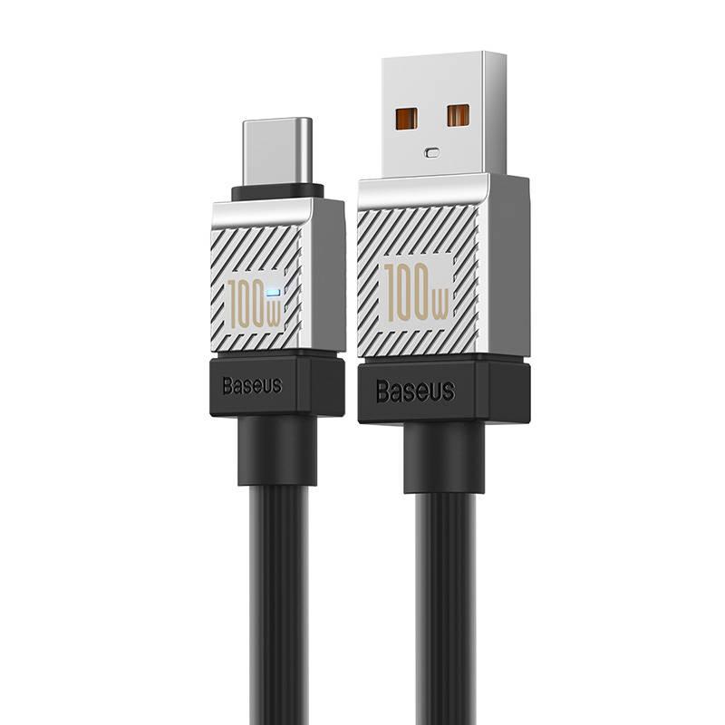 Кабел  Baseus CoolPlay USB към USB-C 100W 2м CAKW000701 - черен