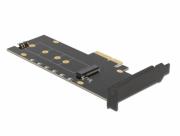 Карта за разширение на слотове Delock, PCI Express x4 към 1 x internal NVMe M.2 Key M, RGB LED, Low Profile