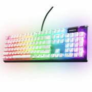 Капачки за механична клавиатура Steelseries PrismCaps PBT Doubleshot 105-Keycap White UK-Layout