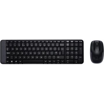 Kомплект безжични клавиатура с мишка Logitech MK220, Черна