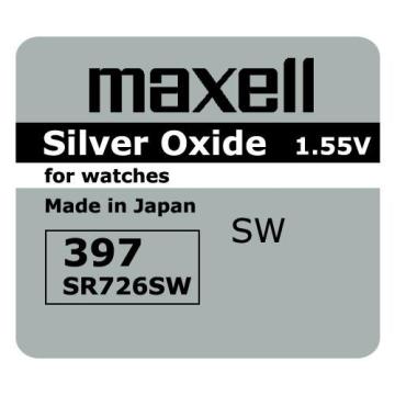 Бутонна батерия сребърна MAXELL SR-726 SW /AG2/ 397/, 1.55V