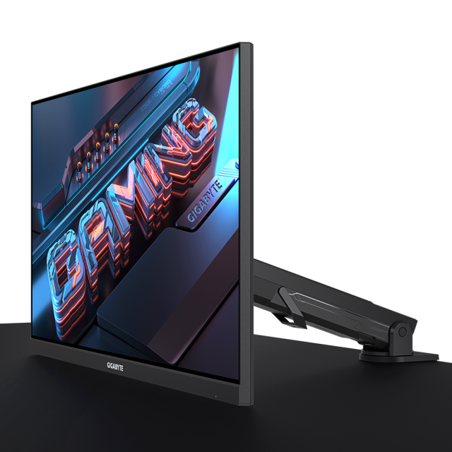 Геймърски монитор Gigabyte M28U, 28" ARM EDITION UHD 4K, SS IPS,144Hz 1ms, HDR400 със стойка