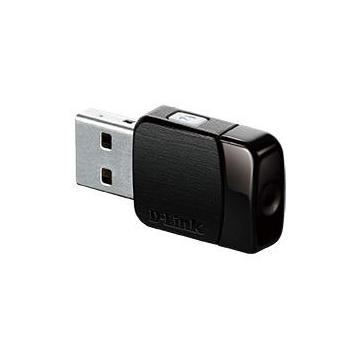 Безжичен адаптер D-Link DWA-171, Dual band, AC600 MU-MIMO, 2.4GHz, USB 2.0, Черен