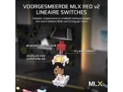 Геймърскa безжична/блутут механична клавиатура Corsair K70 CORE TKL RGB, Corsair MLX Red суич