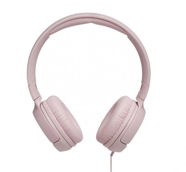 Слушалки on-ear JBL T500, Розов